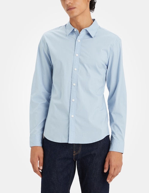 Camisa casual manga larga para hombre