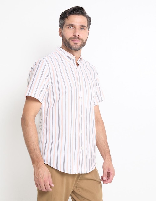 Camisa casual de algodón manga corta para hombre 1