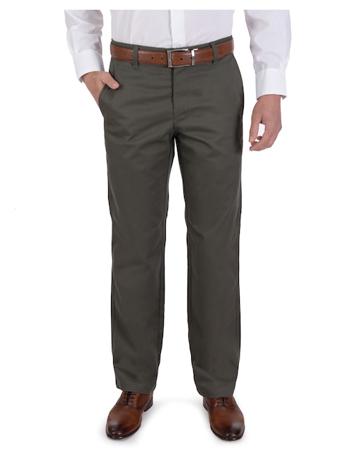 Pantalón regular de algodón para hombre 1