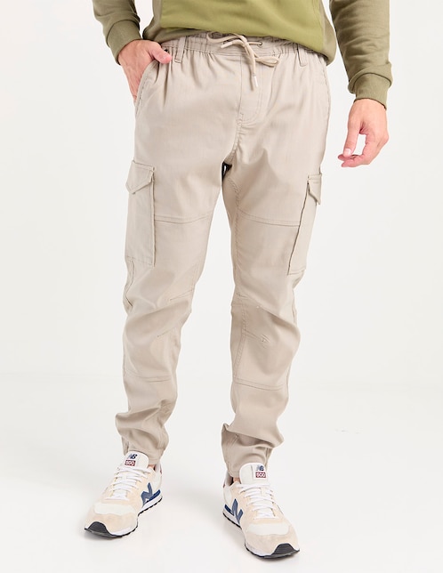 Pantalón cargo recto de algodón para hombre 1