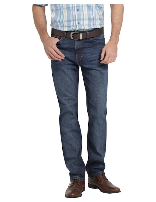 Jeans straight Lee lavado whisker para hombre