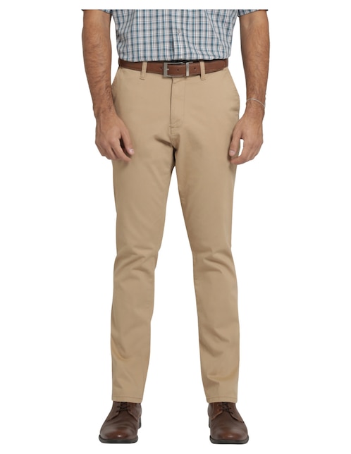 Pantalón chino recto de gabardina para hombre 1