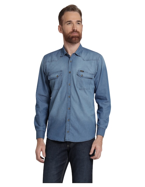 Indigo Camisas Lee Hombre Camisa Casual Lee Manga Larga Lee
