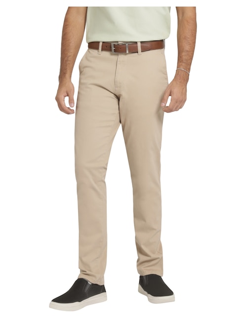 Pantalón chino regular de gabardina para hombre 1
