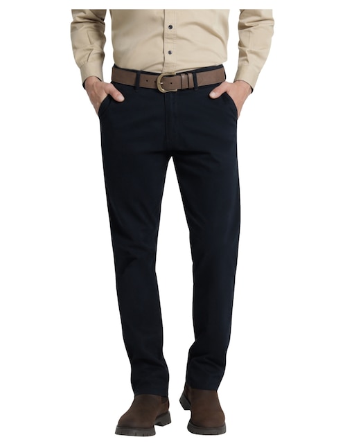 Pantalón chino slim de gabardina para hombre 1