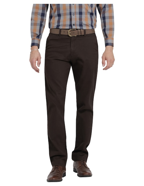 Pantalón chino recto de gabardina para hombre 1