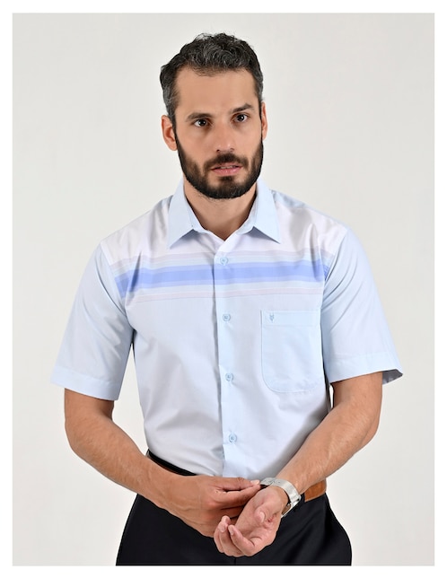 Camisa casual manga corta para hombre 1