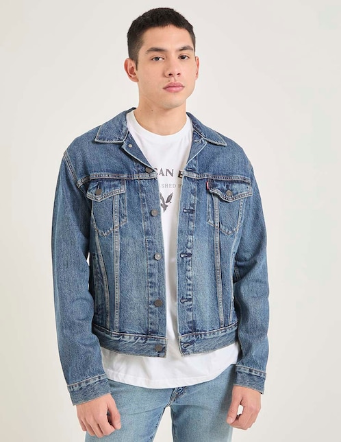 Chamarra denim de mezclilla para hombre 1