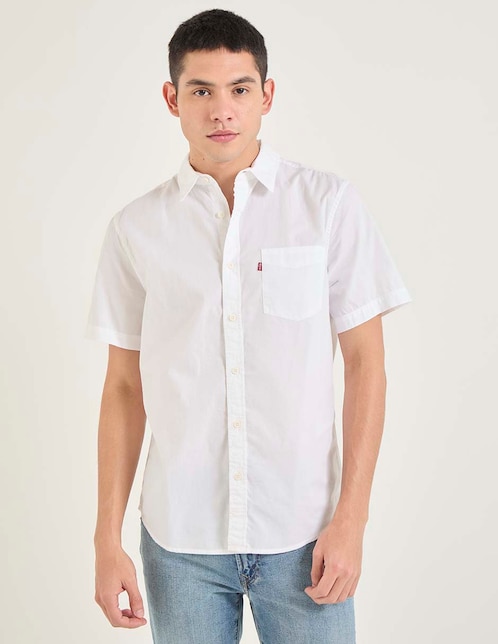 Camisa casual de algodón manga corta para hombre 1