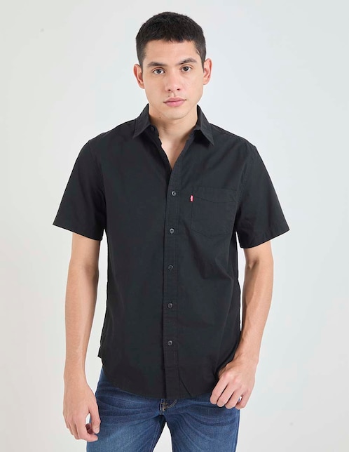 Camisa casual de algodón manga corta para hombre 1