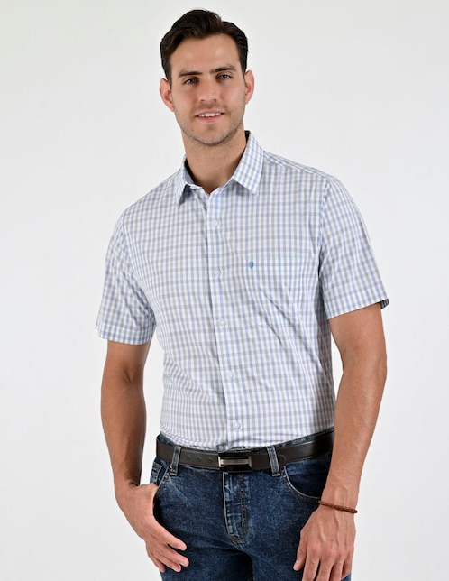 Camisa casual manga corta para hombre 1