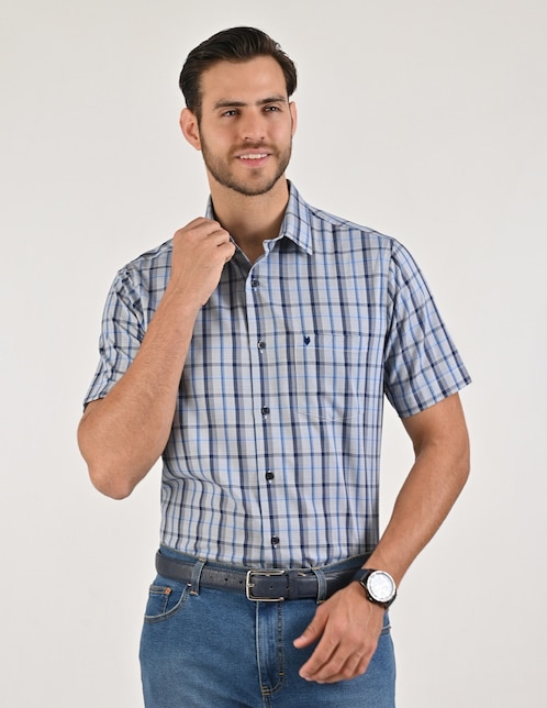 Camisa casual manga corta para hombre 1