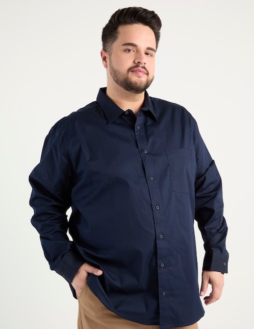 CAMISA 041803729, 2EG(44), AZUL MARINO