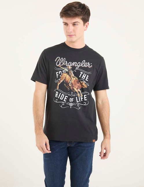Playera Wrangler cuello redondo para hombre