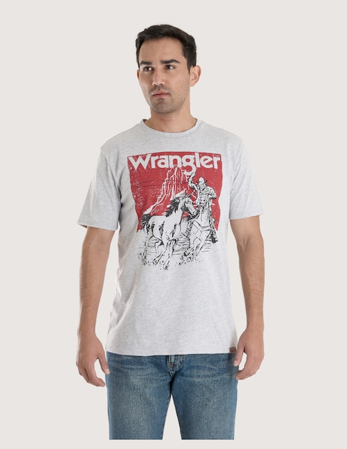 Playera Wrangler cuello redondo para hombre