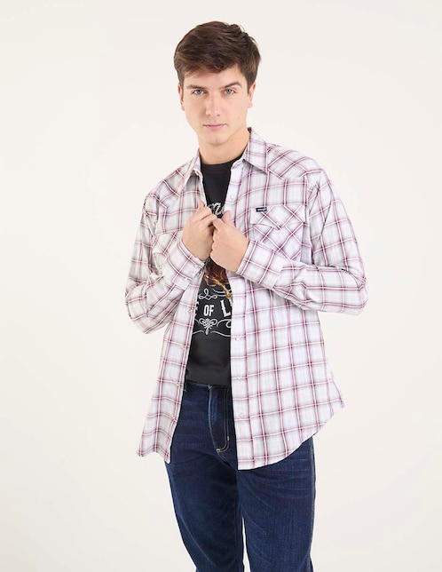 Camisa casual de algodón manga larga para hombre 1