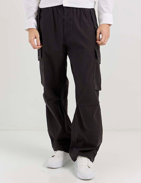Pantalón cargo straight de algodón para hombre 1