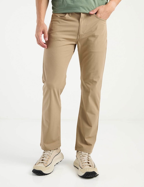 Pantalón casual straight de algodón para hombre 1