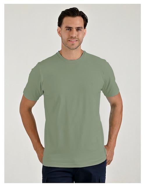 PLAYERA 042503Z946 YAL, M, VERDE OLIVO