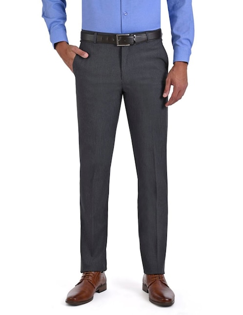 Pantalón de vestir slim de algodón para hombre 1