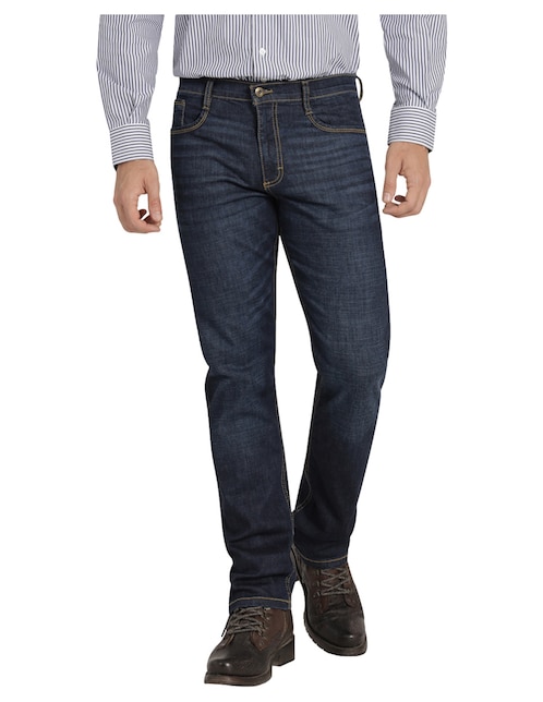 Jeans slim 112365956 lavado whisker para hombre 1