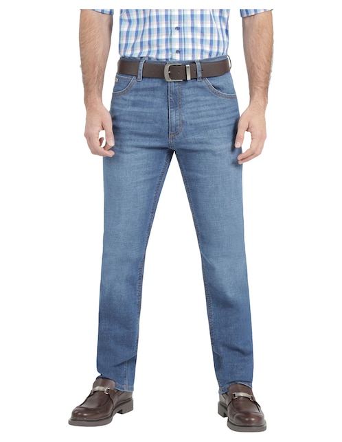 Jeans straight Lee 112369571 lavado whisker para hombre