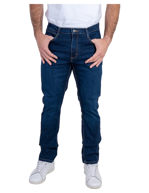 Jeans slim 112380167 lavado whisker para hombre 1