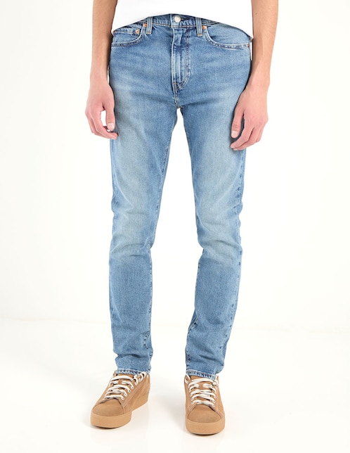 Jeans skinny deslavado para hombre 1