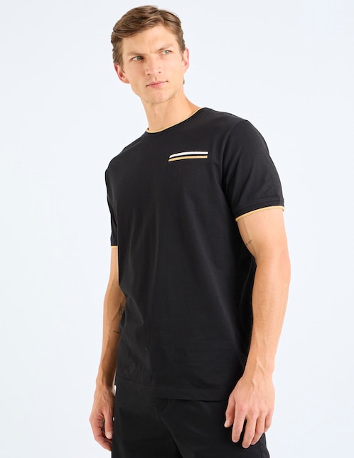 PLAYERA 7661012 POINT ZERO, M, NEGRO