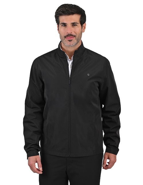 Chamarra casual impermeable con bolsillos para hombre 1