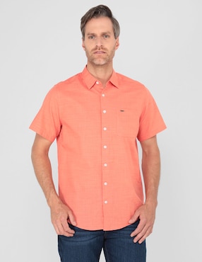 Camisa casual LEE de algodón manga corta para hombre