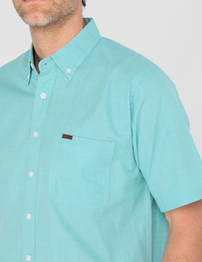 Camisa casual LEE de algodón manga corta para hombre
