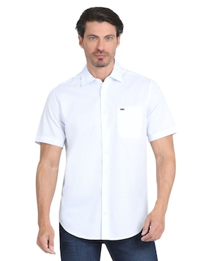 Camisa Casual Lee Manga Corta Para Hombre