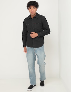 Camisa casual Levi's de algodón manga larga para hombre