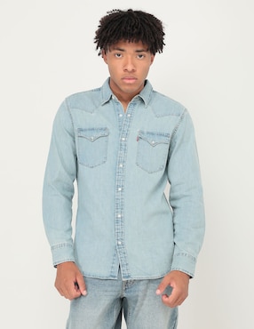 Camisa Casual Levi's De Algodón Manga Larga Para Hombre