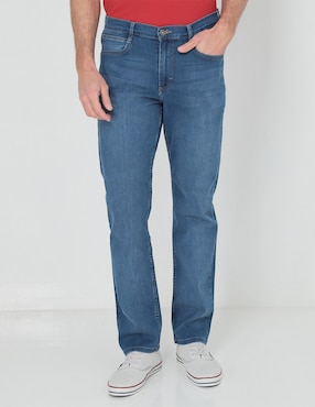 Jeans Straight Lee Lavado Sand Blast Para Hombre