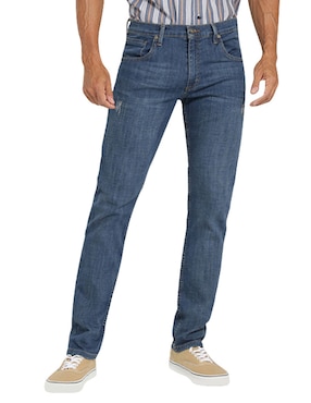 Jeans Slim Lee Deslavado Para Hombre