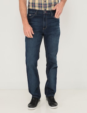 Jeans Slim Lee Lavado Whisker Para Hombre