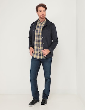 Jeans slim Lee lavado whisker para hombre