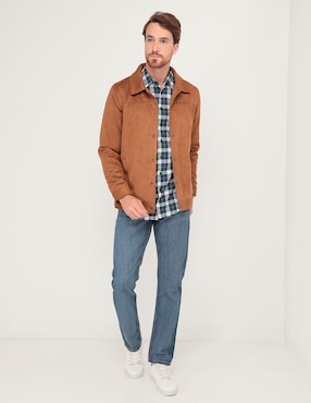 Jeans slim Lee lavado whisker para hombre