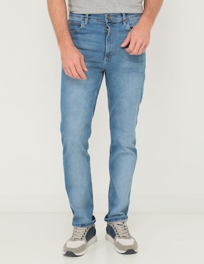 Jeans Slim Lee Lavado Sand Blast Para Hombre