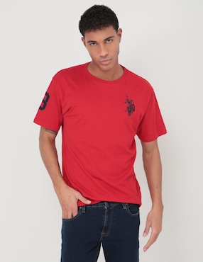 Playera Us Polo Cuello Redondo Para Hombre