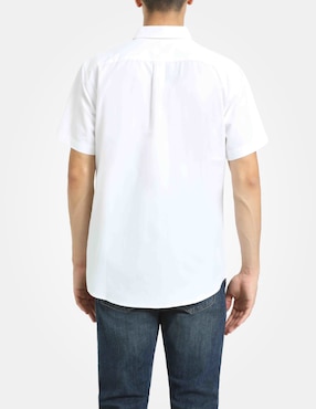 Camisa de vestir Dockers de algodón manga corta para hombre
