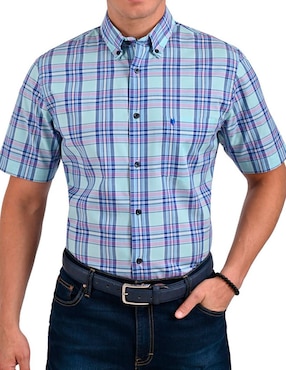 Camisa Casual Yale Manga Corta Para Hombre