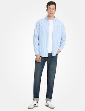 Camisa Casual Dockers De Algodón Manga Larga Para Hombre