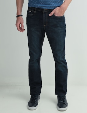 Jeans Slim Lee Lavado Obscuro Para Hombre