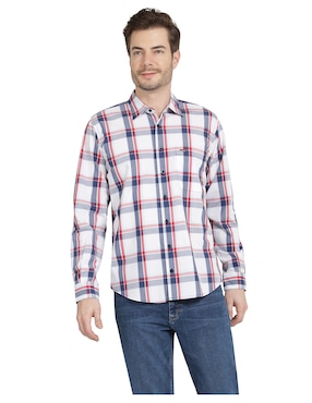 Camisa Casual Lee De Algodón Manga Larga Para Hombre