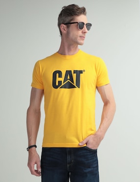 Playera Caterpillar Cuello Redondo Para Hombre