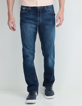 Jeans Regular Lee Lavado Obscuro Para Hombre