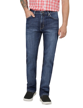 Jeans Regular Lee Lavado Whisker Para Hombre